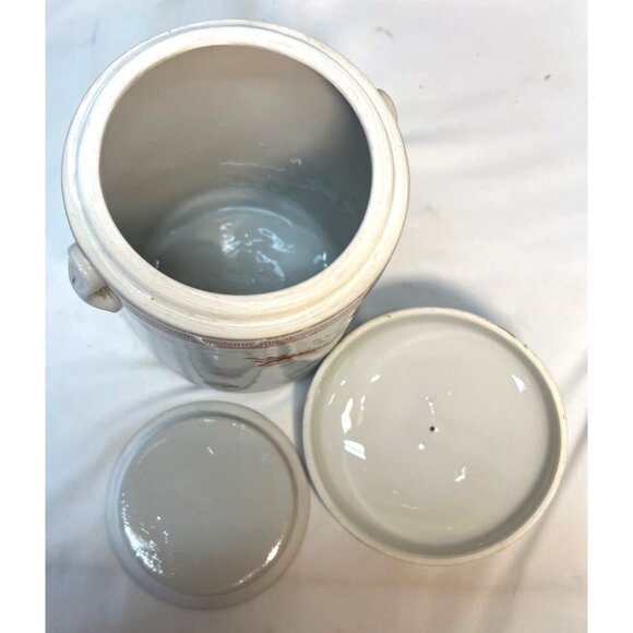 Vintage Chinese Double lid Hand Painted Dragon Phoenix Tea Caddy Satsuma - Picture 7 of 8